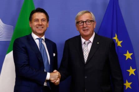 Giuseppe Conte et Jean-Claude Juncker