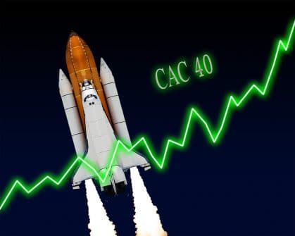 hausse du CAC 40 - indice bourse
