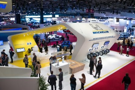 Stand Michelin au Mondial de l'Auto 2018 à Paris