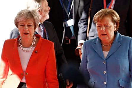 Angela Merkel et Theresa May 