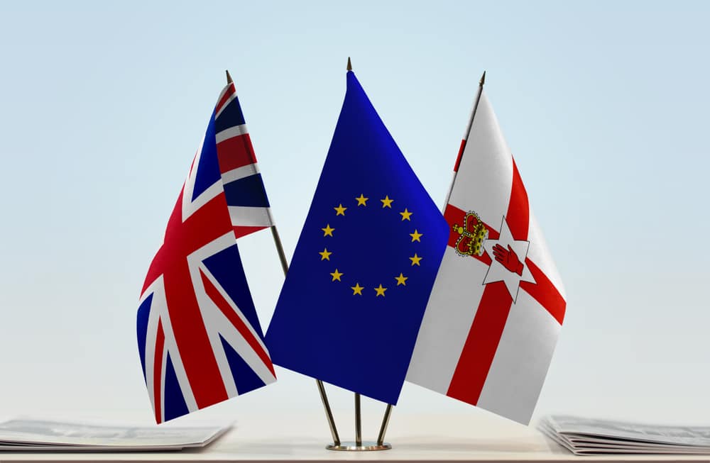 drapeau - Brexit - Ulster - Irlande du Nord - Royaume-Uni - Union européennne